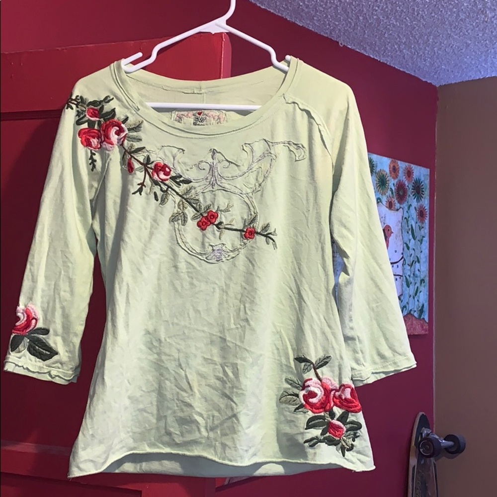 Johnny Was 3/4 sleeve top!🌹